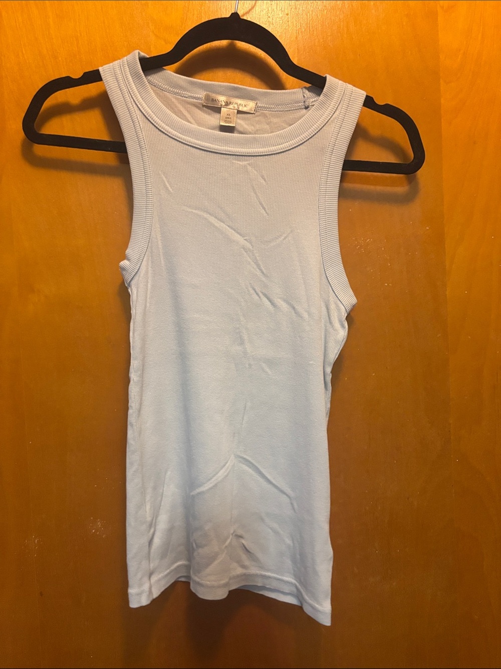 Banana Republic Light Blue Ribbed Tank Top